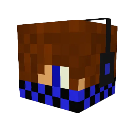 drum_master_2000 Minecraft avatar head, 3D render