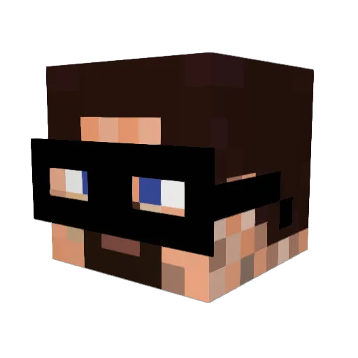 drumbum111 Minecraft avatar head, 3D render