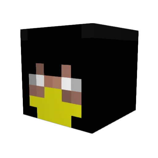 drumdude000 Minecraft avatar head, 3D render