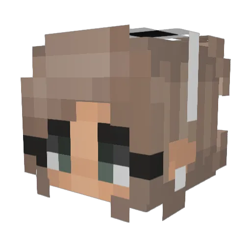 drumiq Minecraft avatar head, 3D render