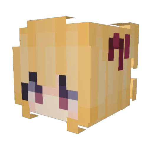 drumx Minecraft avatar head, 3D render