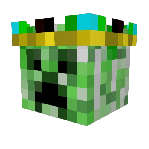 drunkaussie1 Minecraft avatar head, 3D render
