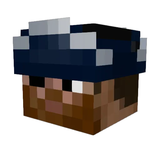 drunkenCultist Minecraft avatar head, 3D render