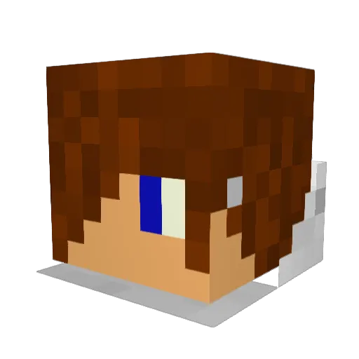drunkkiller Minecraft avatar head, 3D render