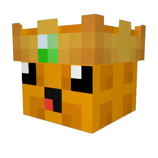 drusszan Minecraft avatar head, 3D render