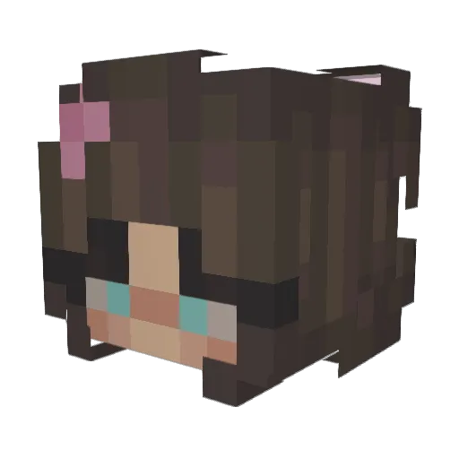 drweaa Minecraft avatar head, 3D render