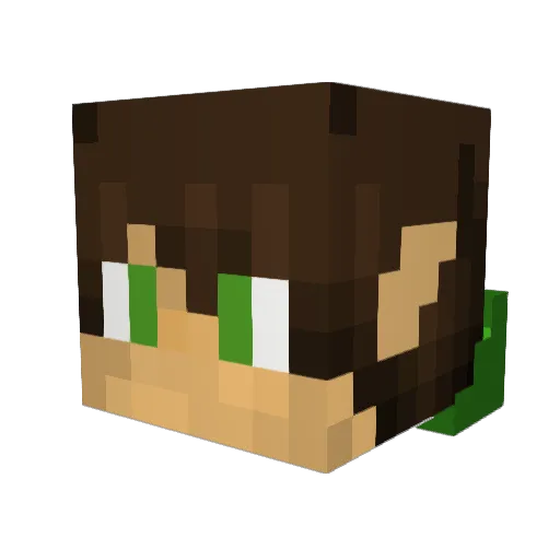 drxgp Minecraft avatar head, 3D render