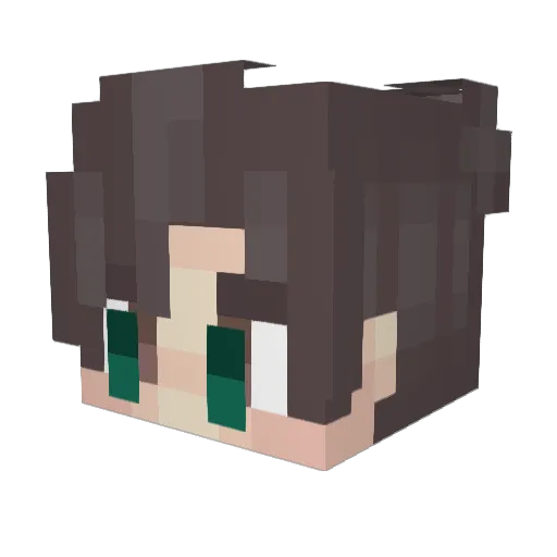 drxpppp Minecraft avatar head, 3D render