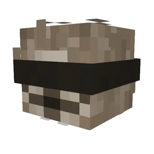 drxwx Minecraft avatar head, 3D render