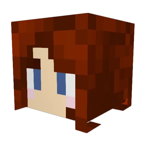 dryophoenix Minecraft avatar head, 3D render