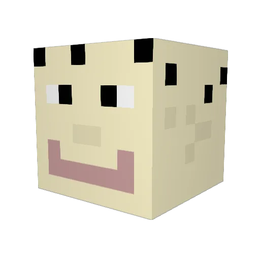 drythos Minecraft avatar head, 3D render