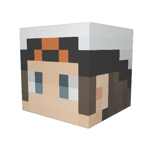 drywind Minecraft avatar head, 3D render