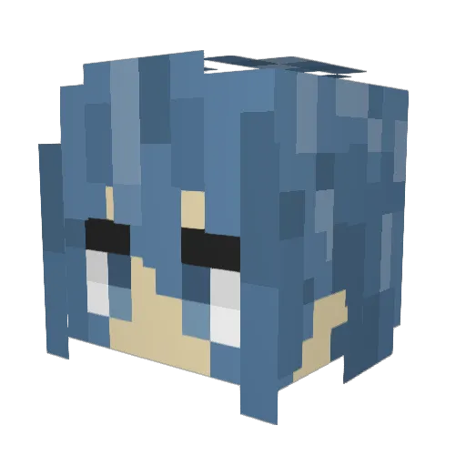drzewigaming Minecraft avatar head, 3D render