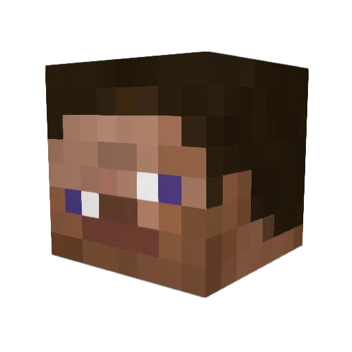 drzewokoloru3 Minecraft avatar head, 3D render