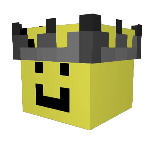 drzlly Minecraft avatar head, 3D render