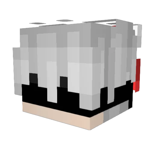 ds1_ Minecraft avatar head, 3D render