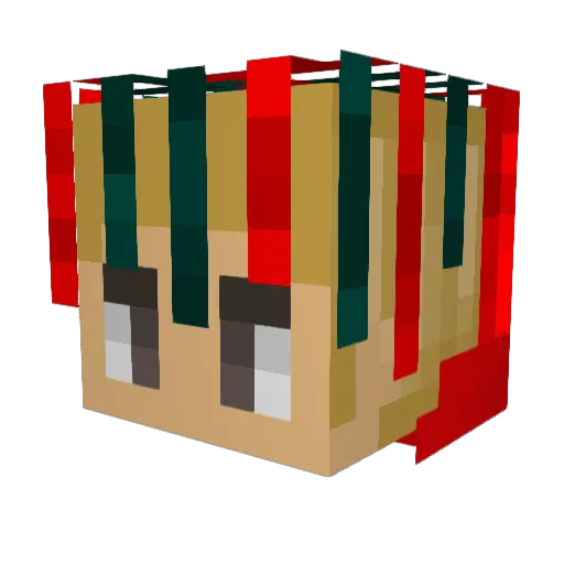 ds225 Minecraft avatar head, 3D render