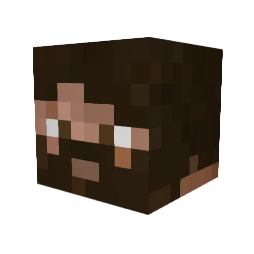 dsdds Minecraft avatar head, 3D render