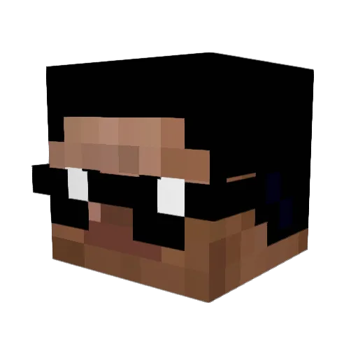 dsfasdfsd Minecraft avatar head, 3D render