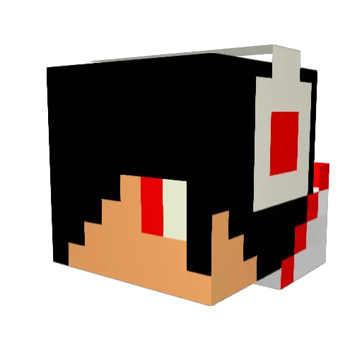 dsgreat3 Minecraft avatar head, 3D render