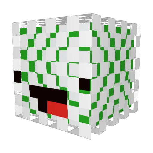 dslope Minecraft avatar head, 3D render