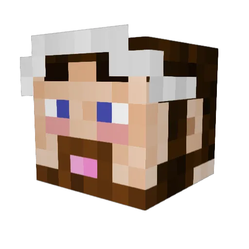 dsmarcot Minecraft avatar head, 3D render