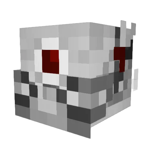 dsnoir Minecraft avatar head, 3D render