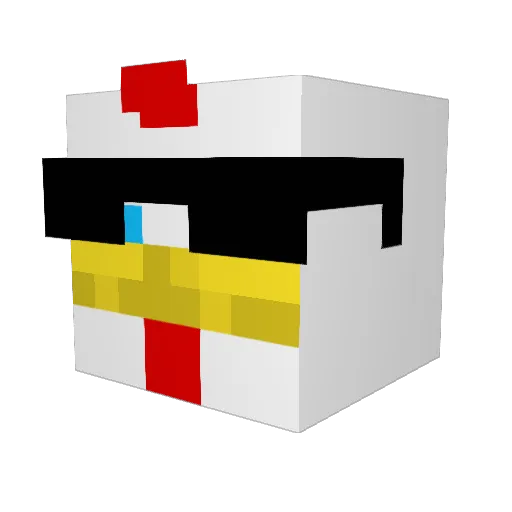 dsparks449 Minecraft avatar head, 3D render