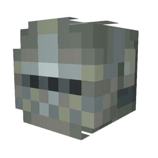 dsskesit_wav Minecraft avatar head, 3D render