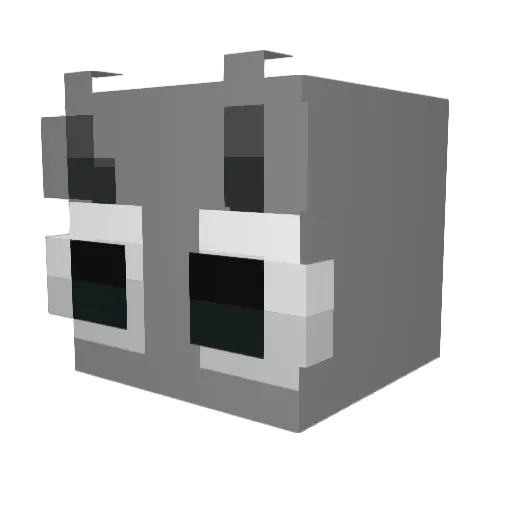 dstar1na Minecraft avatar head, 3D render