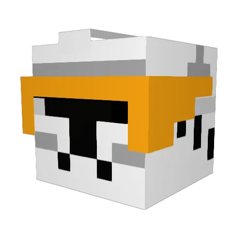 dstratt11 Minecraft avatar head, 3D render