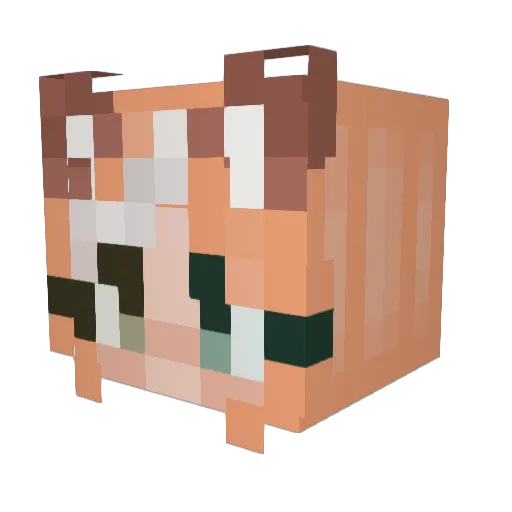 dsuth Minecraft avatar head, 3D render