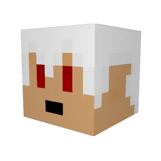 dt007 Minecraft avatar head, 3D render