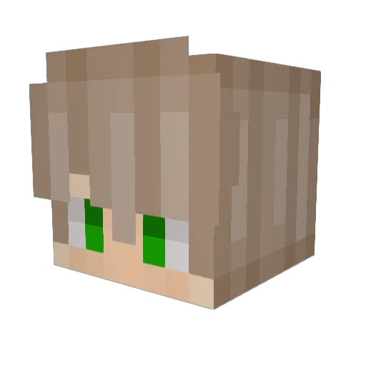 dtanev8 Minecraft avatar head, 3D render