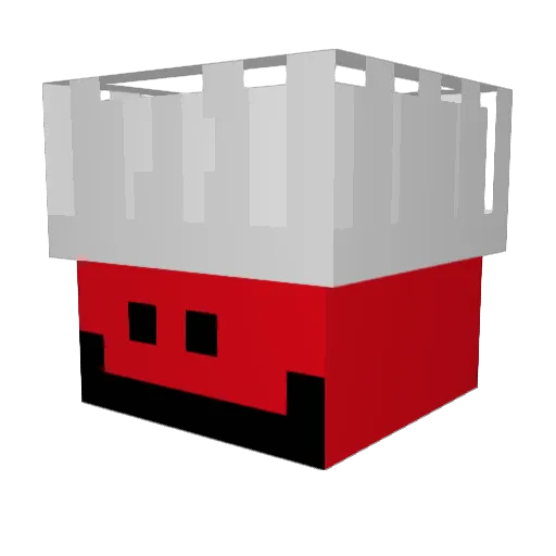 dtdom3 Minecraft avatar head, 3D render