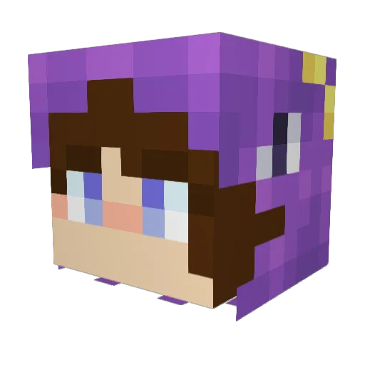 dthomash Minecraft avatar head, 3D render