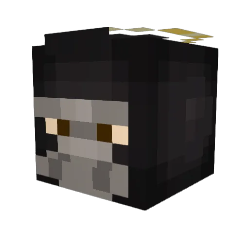 dtizado Minecraft avatar head, 3D render