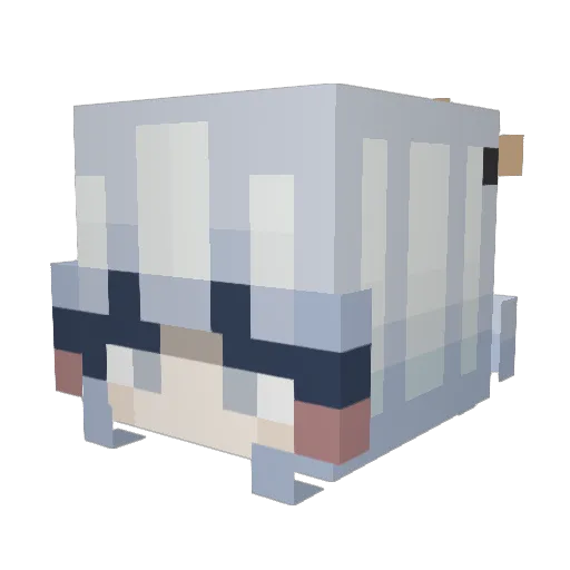 dttoooo Minecraft avatar head, 3D render