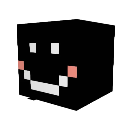 dualzel Minecraft avatar head, 3D render