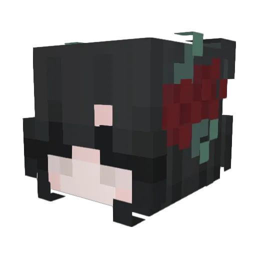 duartebru Minecraft avatar head, 3D render