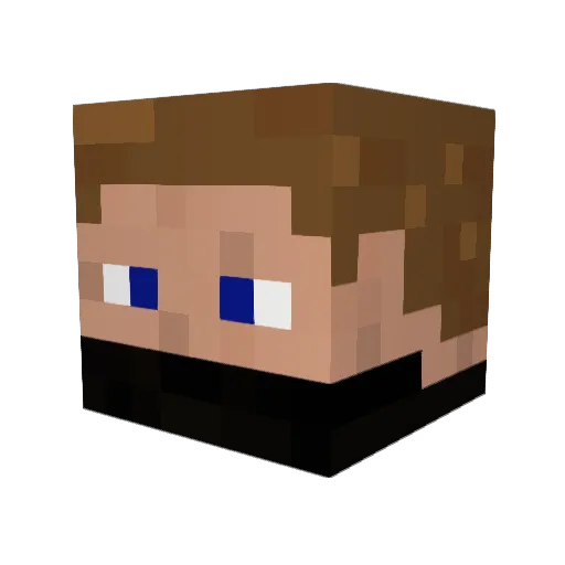 dubbel_d1 Minecraft avatar head, 3D render