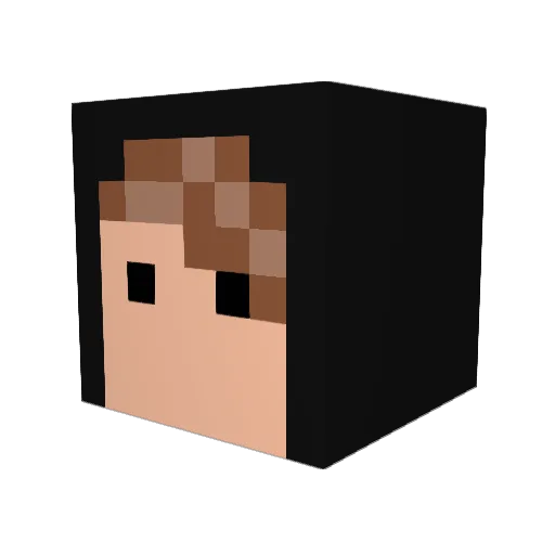 dubes19 Minecraft avatar head, 3D render
