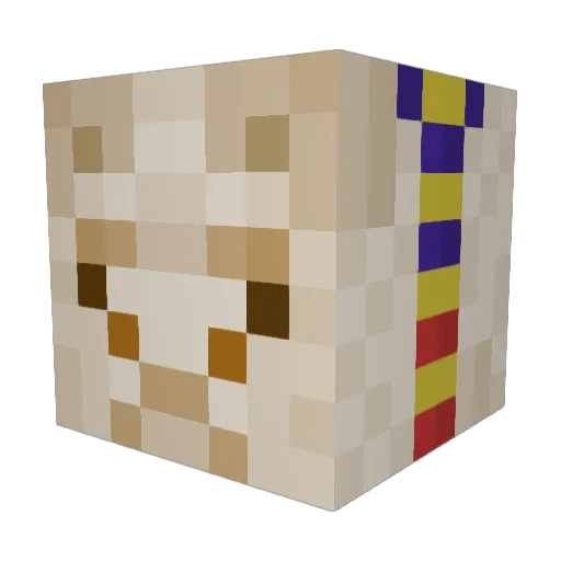 dublo28 Minecraft avatar head, 3D render