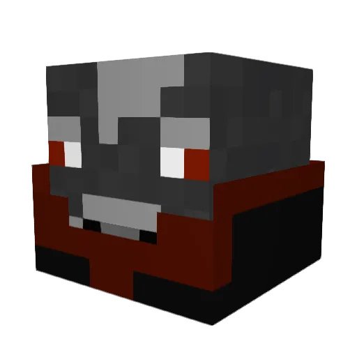 dubs_k Minecraft avatar head, 3D render