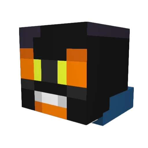 dubster43 Minecraft avatar head, 3D render