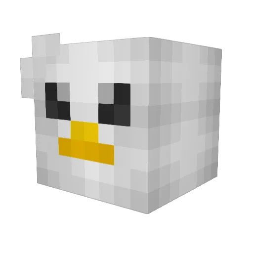 duck2610 Minecraft avatar head, 3D render