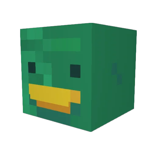 duck__42 Minecraft avatar head, 3D render
