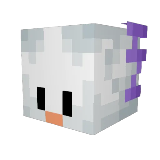 duckaxie Minecraft avatar head, 3D render