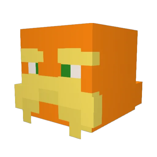 ducke10 Minecraft avatar head, 3D render