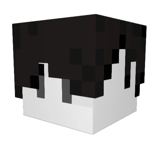 duckidream Minecraft avatar head, 3D render